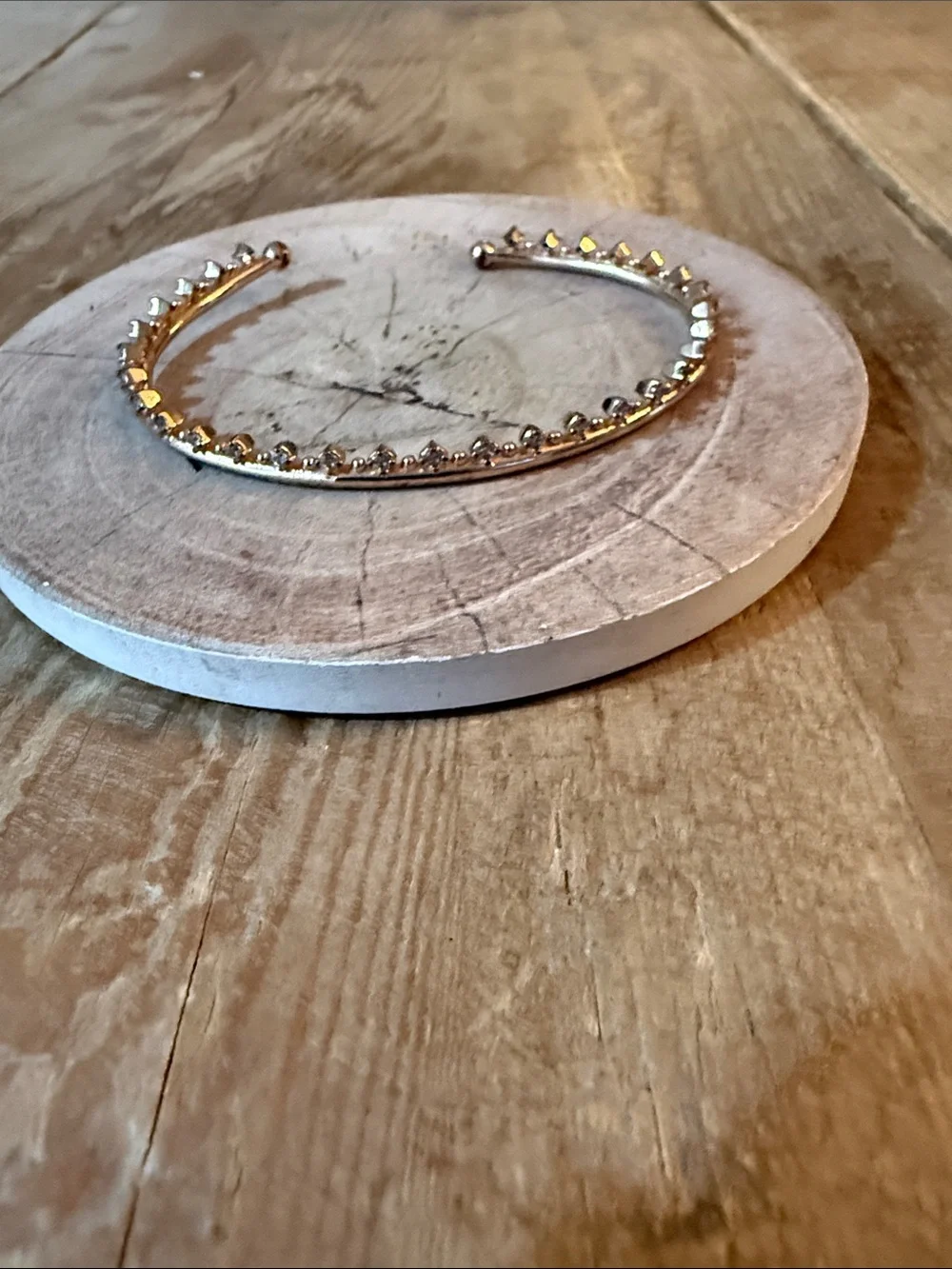 Kendra Scott Gold Crystal Spike Open Cuff Bracelet